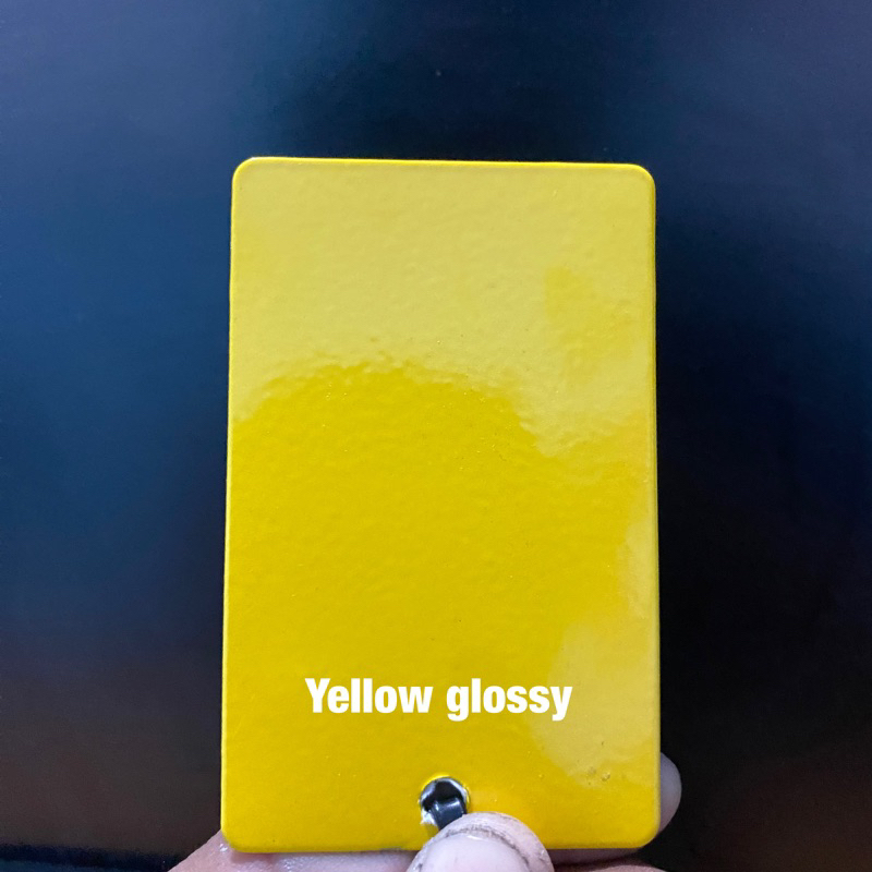 Jual bubuk powder coating yellow ohlins/lemon gloss eceran (1kg