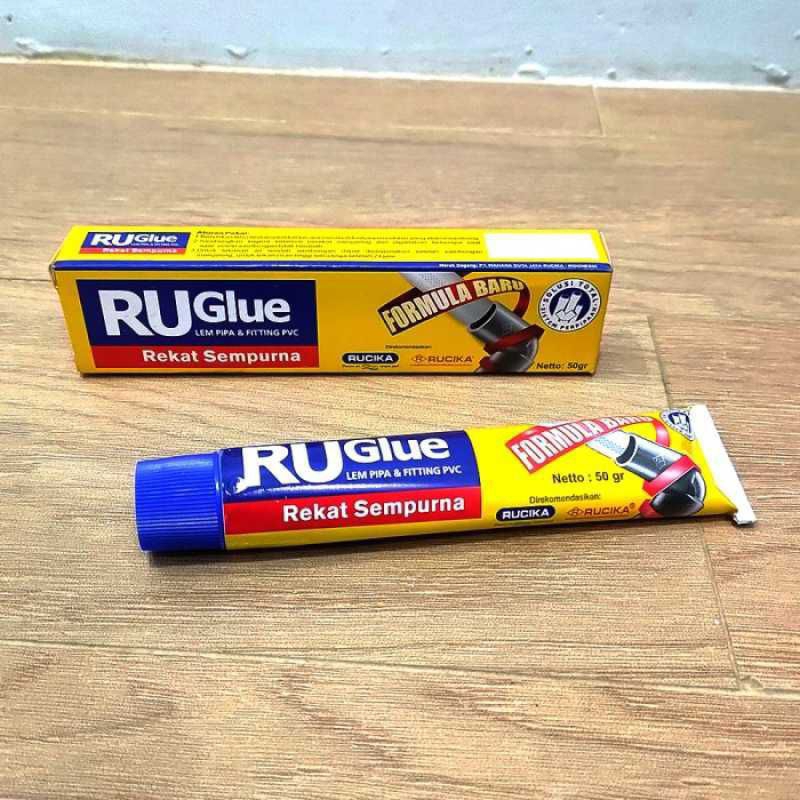 Jual RU GLUE LEM PIPA PVC KEMASAN PASTA/ODOL 50 GRAM RU GLUE | Shopee ...