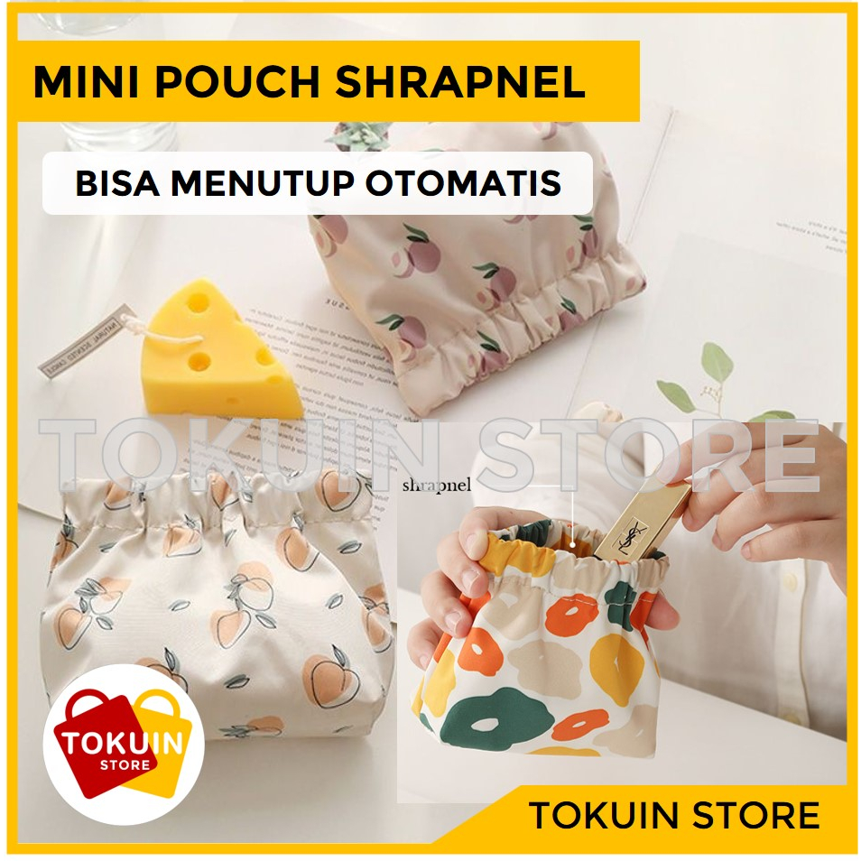 Jual Pouch Make Up Tas Kosmetik Dompet Kecil Travel Bag Makeup Tas Earphone Shrapnel Shopee