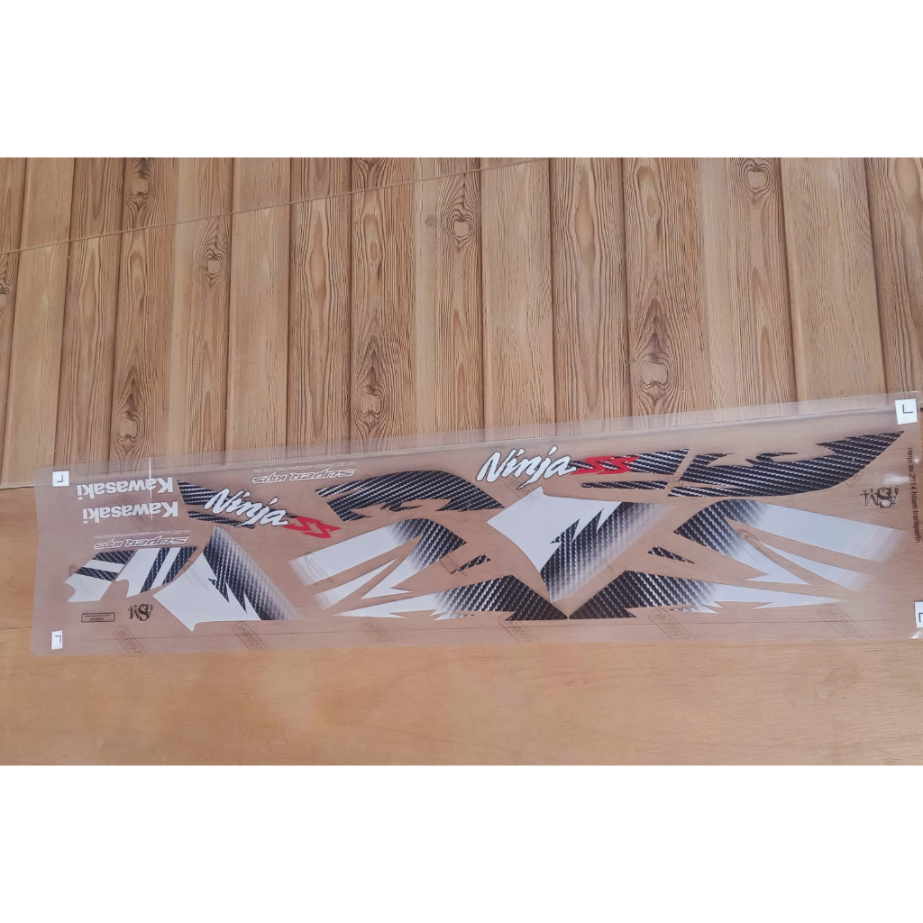 Jual STRIPING STIKER NINJA SS 2014 SE HITAM TRANSPARAN PREMIUM | Shopee