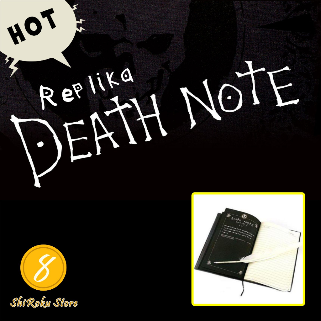Jual Buku Tulis Death Note / Replika Notebook Catatan Bergaris Anime