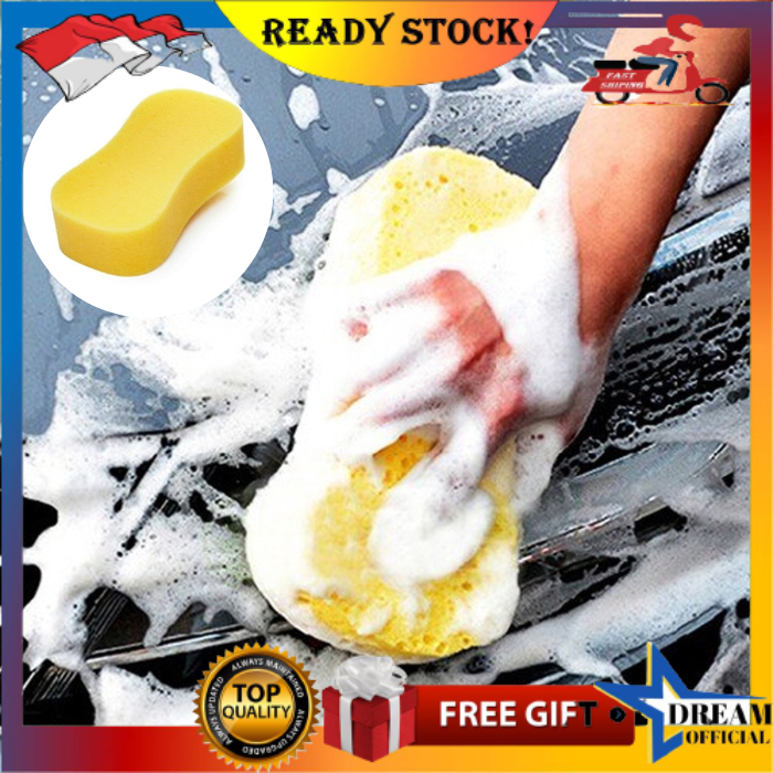 Jual Sponge Busa Tebal Cuci Mobil Motor Piring Kuning Busa Foam Wash Tebal Sponge Shopee Indonesia