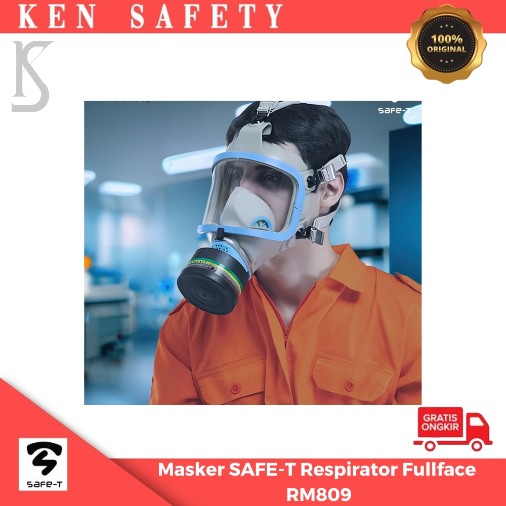 Jual Masker Respirator Full Face Praktis SAFE-T RM-809 With Visor ...