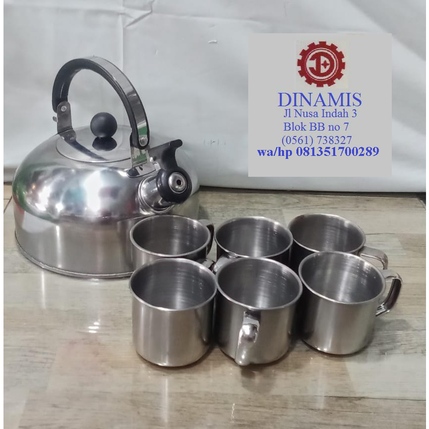Jual Teko+cangkir stainless set( harga perset) | Shopee Indonesia