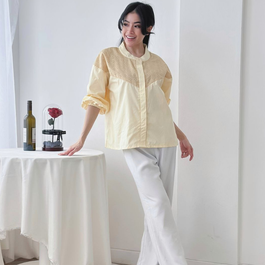 Jual CallieTamami A 6587 Olivia Pastel Color Tops Shopee Indonesia