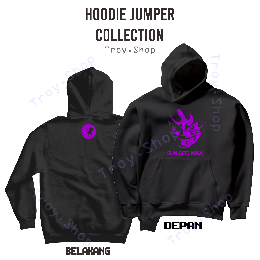 Jual Jumper Anime x Sweater LUFFY GEAR 5 SUNGODNIKA 03 One Piece Hoodie