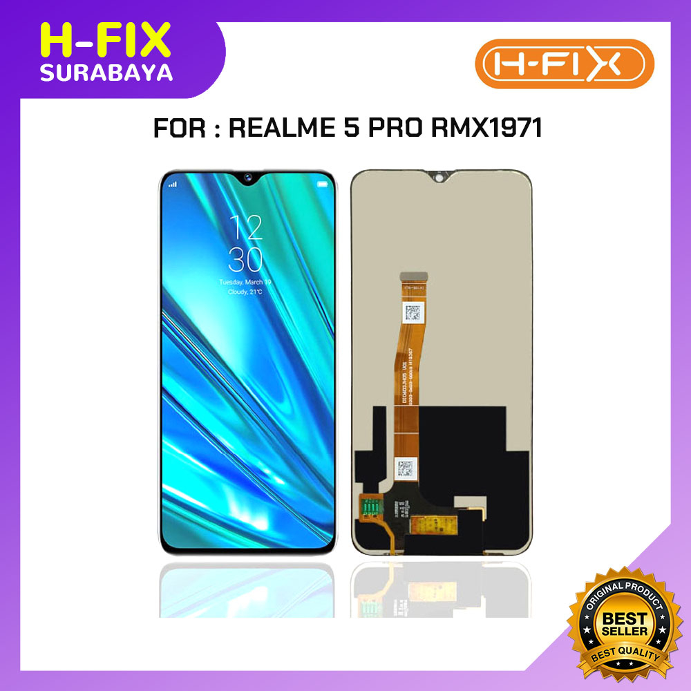 Jual LCD REALME 5 PRO RMX1971 / REALME Q FULLSET TOUCHSCREEN HFIX SBY ...