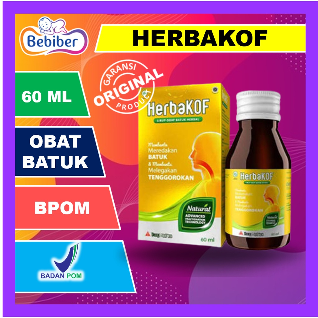 Jual Herbakof Sirup Obat Batuk Herbal Isi Ml Herbakop Herbakoff Obat Batuk Syrup Herbal