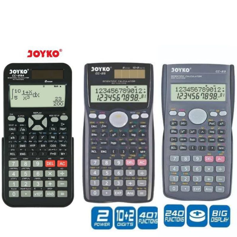 Jual JOYKO CC23 CC25 CC29A SCIENTIFIC CALCULATOR KALKULATOR ILMIAH ...