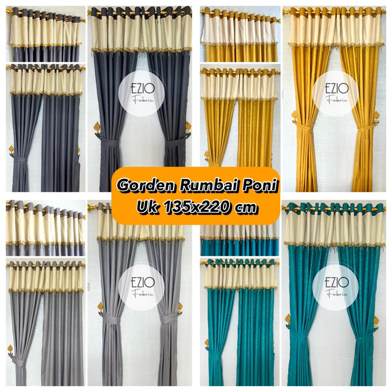 GORDEN RUMBAI RENDA KRISTAL UNTUK PINTU DAN JENDELA