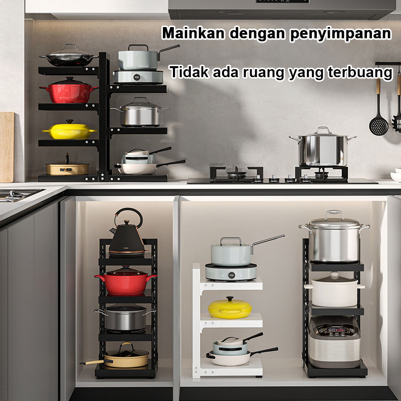 Jual Rak Panci Multi Fungsi/CF09 Wastafel Dapur Di Bawah Rak Rak Pot ...
