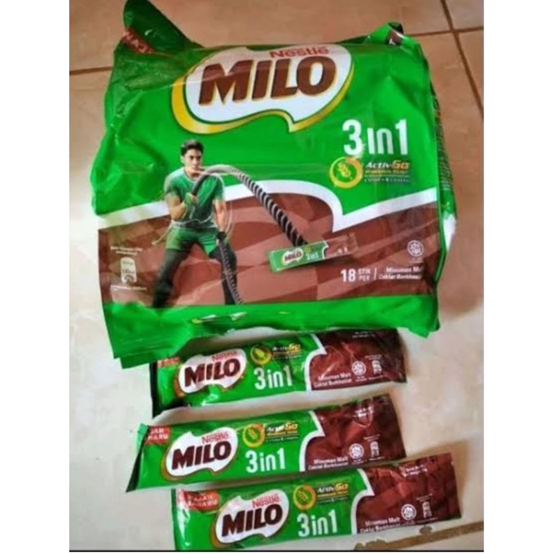 Jual MILO MALAYSIA SACHET 3in1 Isi 18stik | Shopee Indonesia