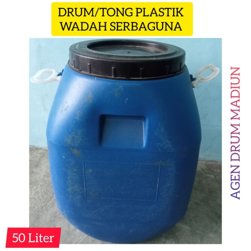 Jual Drum Tong Plastik Tong Air Drum Biru Plastik Gentong Air Penampungan Air Tandon 6690