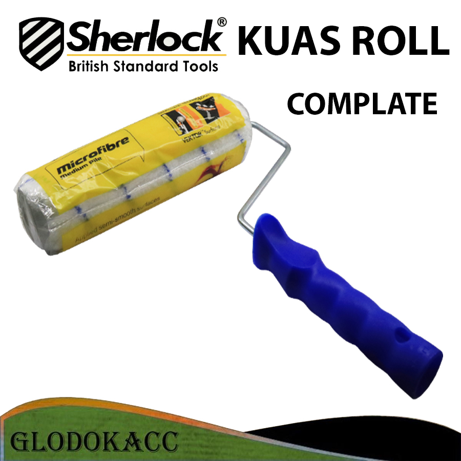 Jual Kuas Roll Set Kuas Roller Cat Epoxy 9 inch Sherlock | Shopee Indonesia