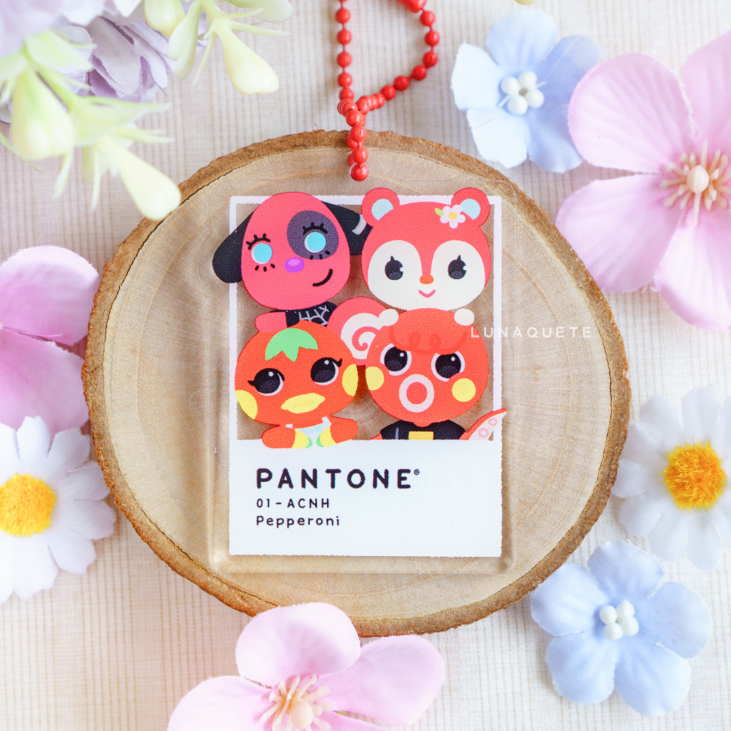 Jual [ REQUEST J&T ] Pantone Red ACNH-01 Pepperoni Animal Crossing Cute