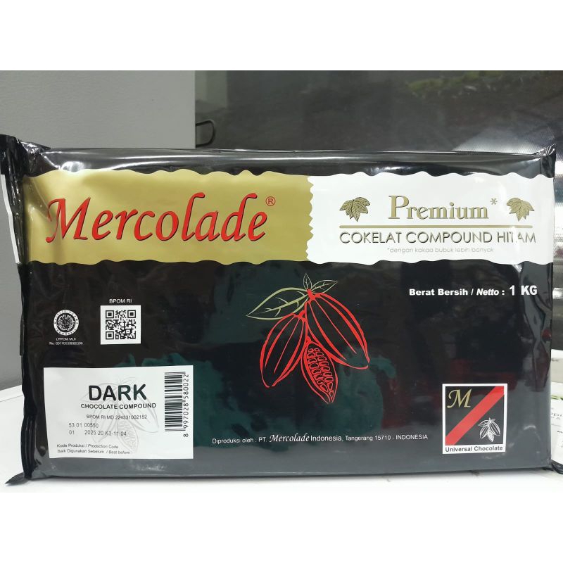 Jual MERCOLADE DARK COMP 1 Kg | Shopee Indonesia