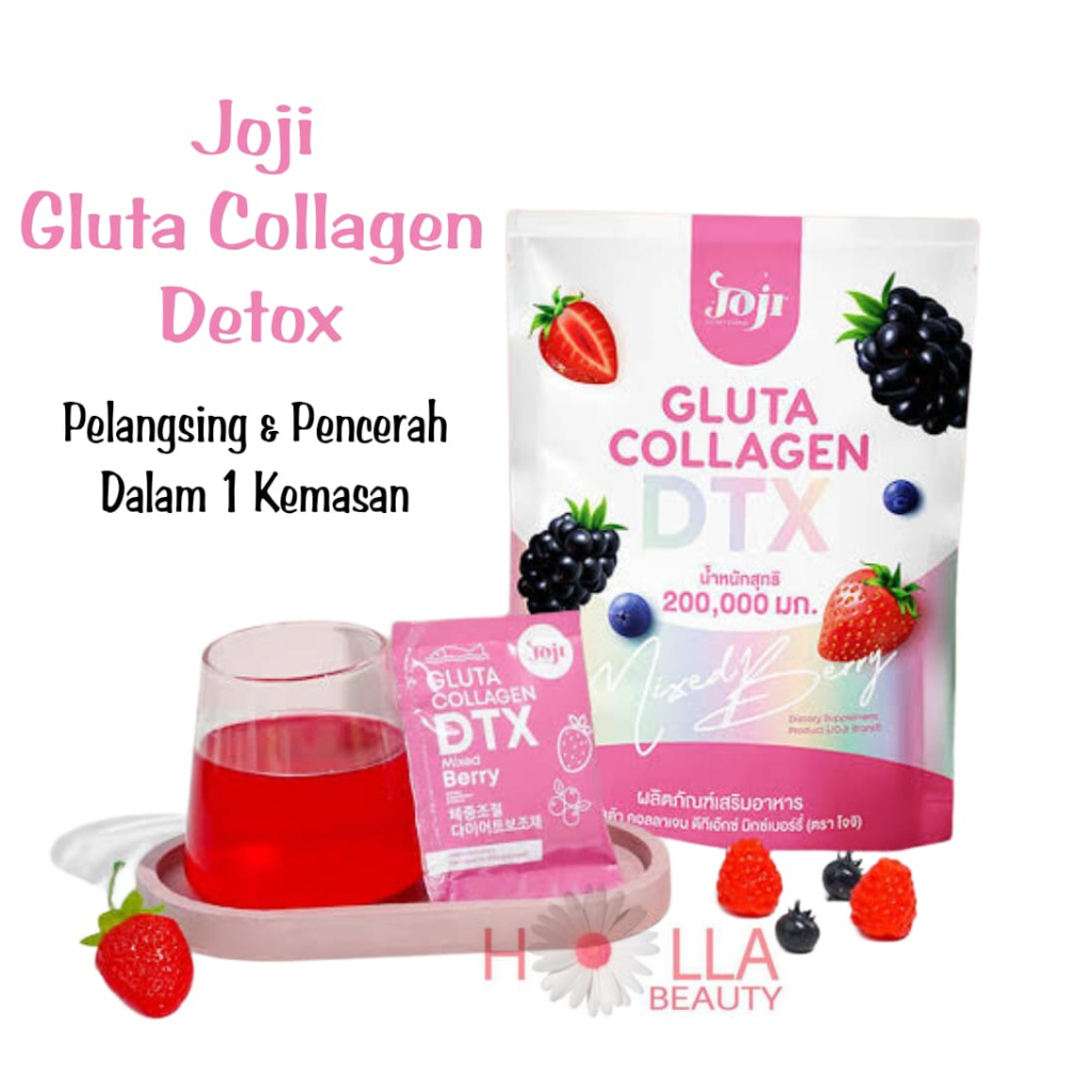 Jual JOJI GLUTA COLLAGEN DTX 200.000Mg DETOX MIXED BERRY DIETARY