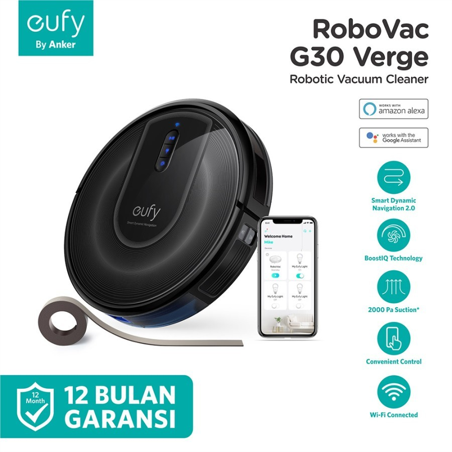 Jual Eufy Robovac G30 Verge Vacuum Cleaner Robot Navigation T2252