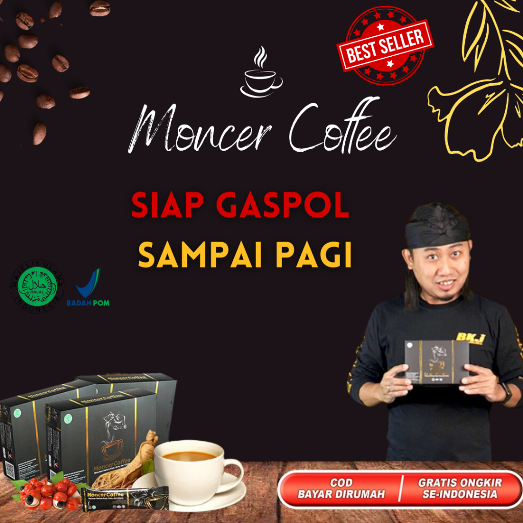 Jual Moncer Coffee Original Kopi Tahan Lama Kopi Kuat Pria 1 Box 8 Sachet Bpom Shopee 5657