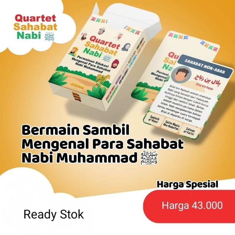 Jual Flashcard Quartet Sahabat Nabi Shopee Indonesia