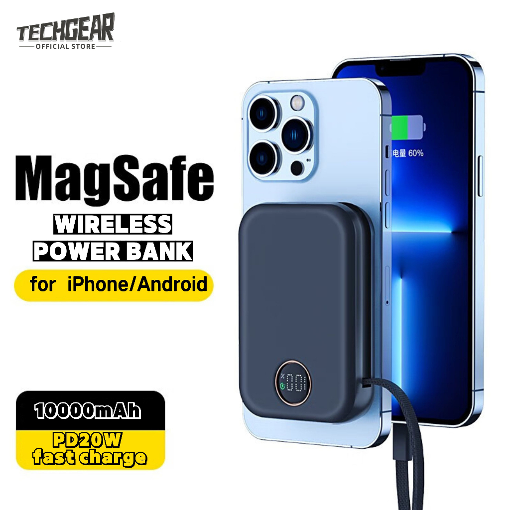 Jual Wireless Magnetic Power Bank, 22.5W Fast Charging, PD And QC ...