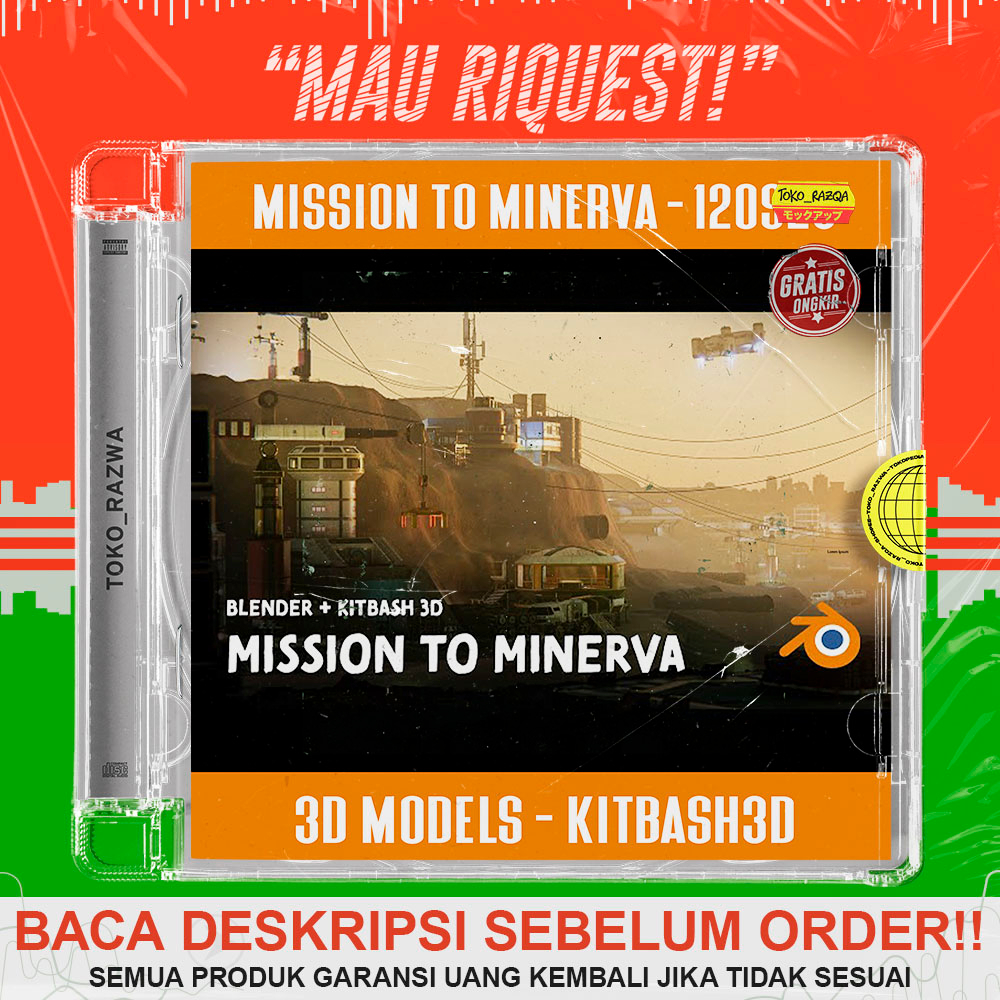 Jual 3D Models - Kitbash3D - Mission to Minerva - 120923 | Shopee Indonesia