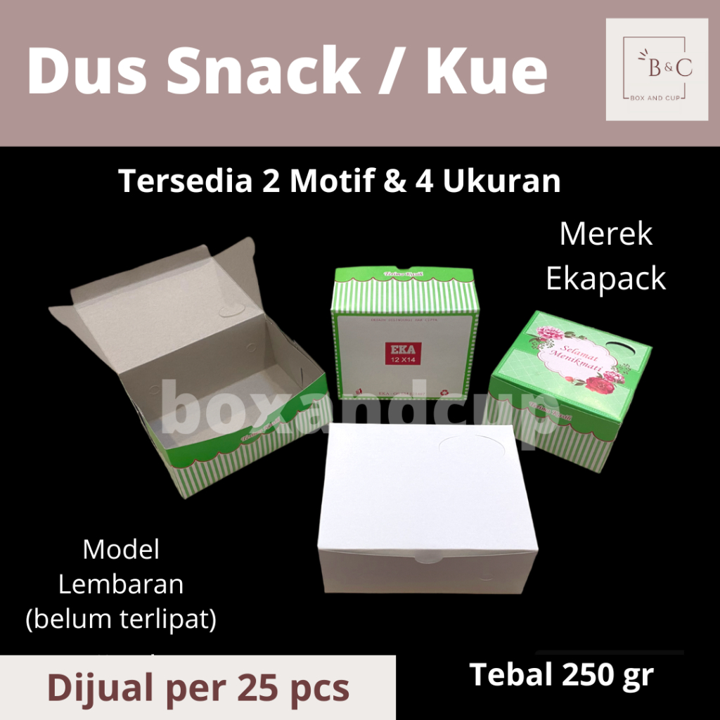 Jual Dus Kue / Dos Snack Lipat STD / Box Rakitan Motif Bunga Warna dan ...
