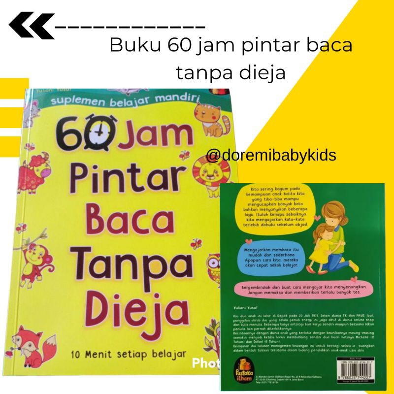 Jual 60 JAM PINTAR BACA..!!! BUKU BELAJAR BACA TANPA DIEJA (ORIGINAL ...