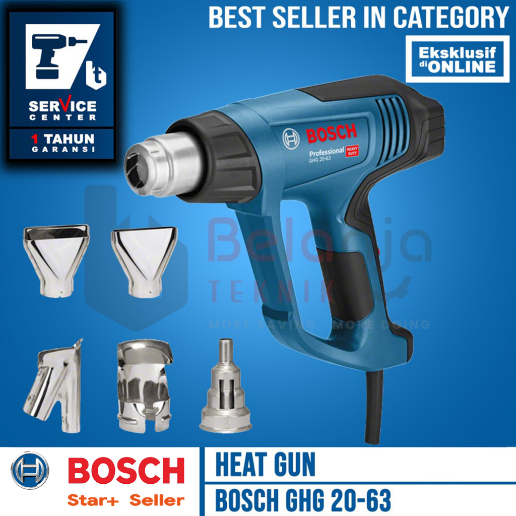 Jual Bosch Heat Gun GHG 2063 FE Mesin Pemanas Listrik 2000 Watt GHG 20