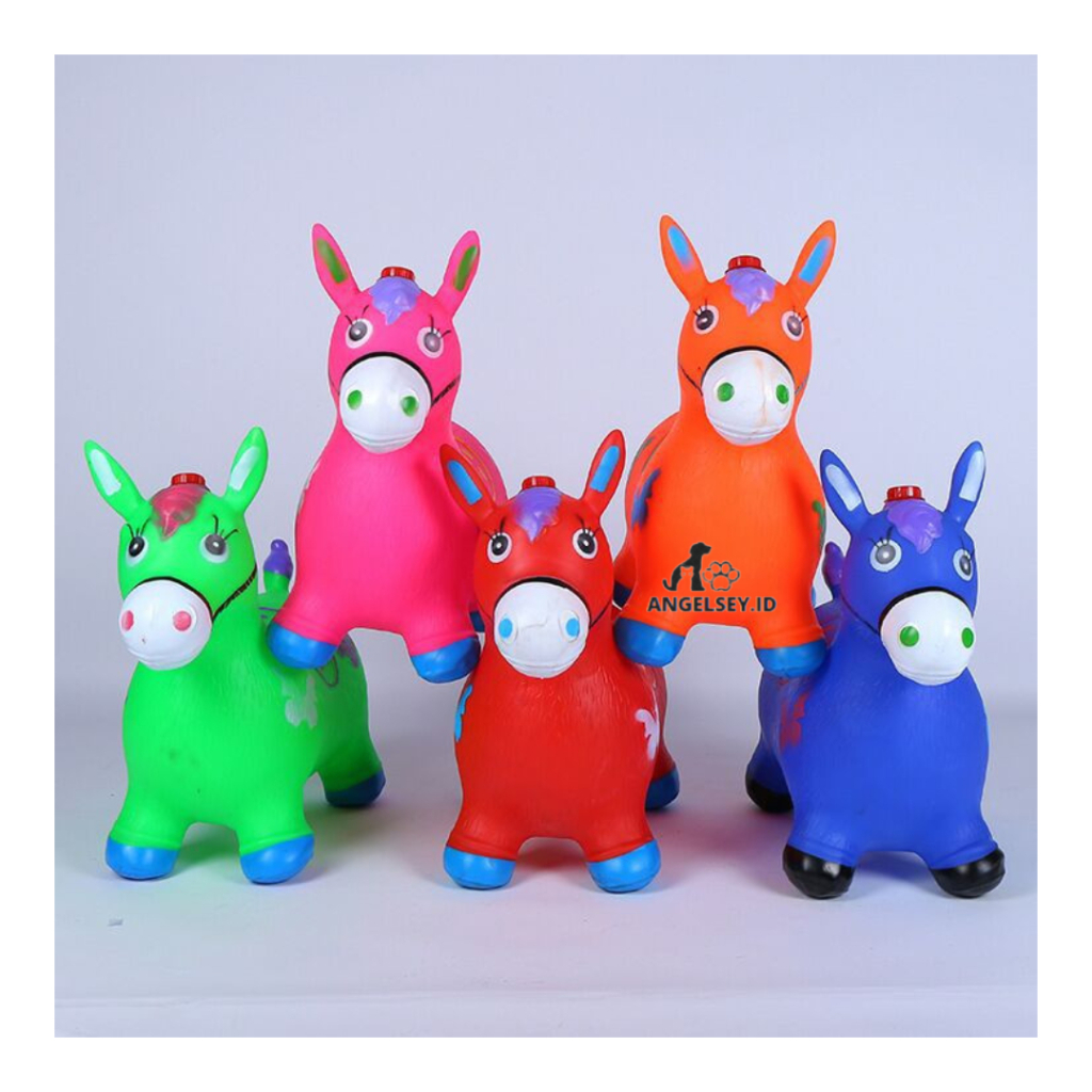 Jual Mainan Jumping Animal/ Mainan Kuda-kudaan Karet Musik dan Lampu ...