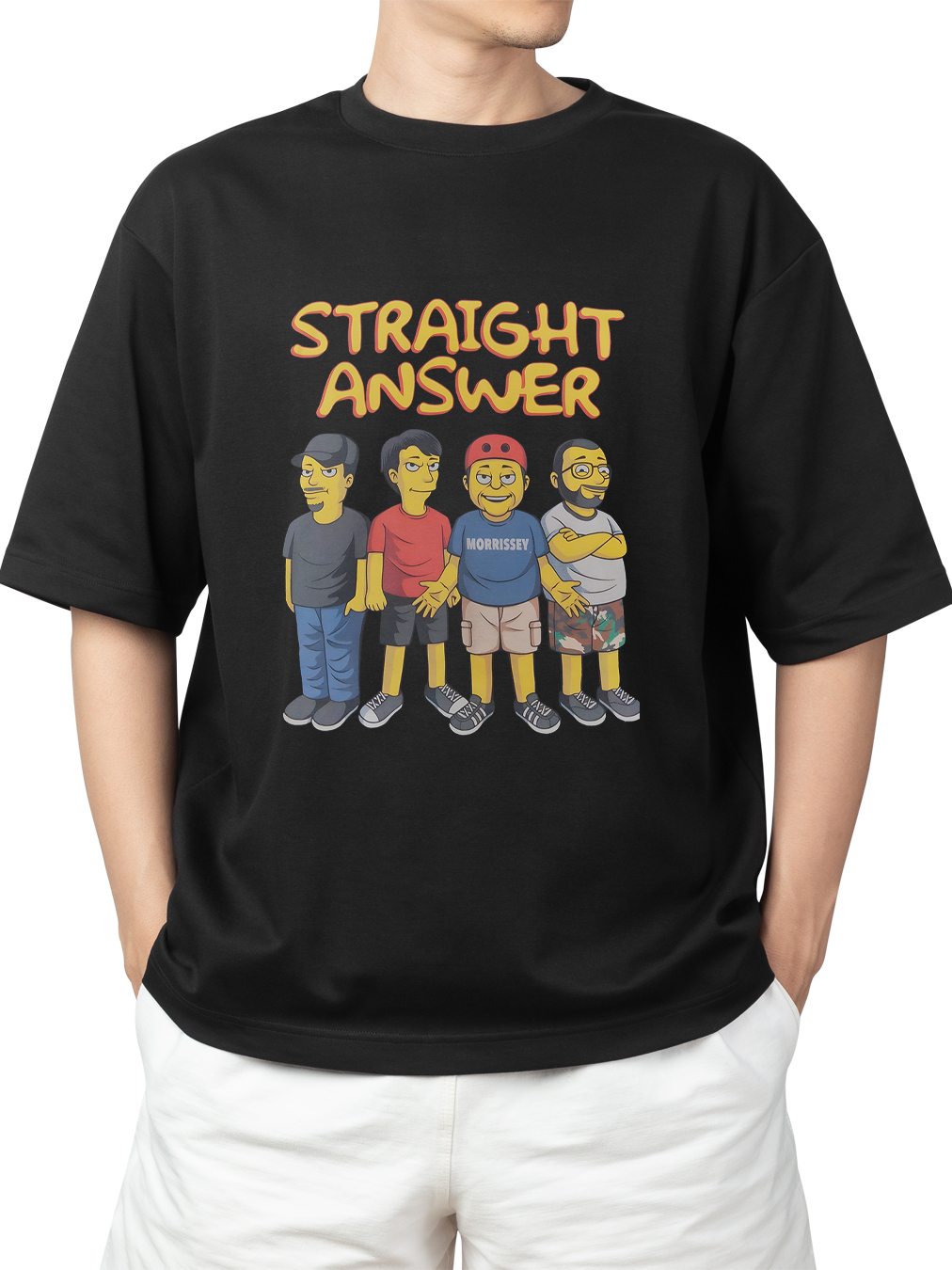 Jual Rockermusic T-shirt Band Straight Answer Simpsons | Shopee Indonesia