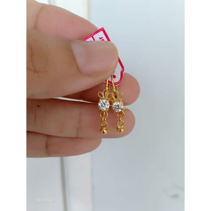 Jual anting perak lapis emas 22karat | Shopee Indonesia