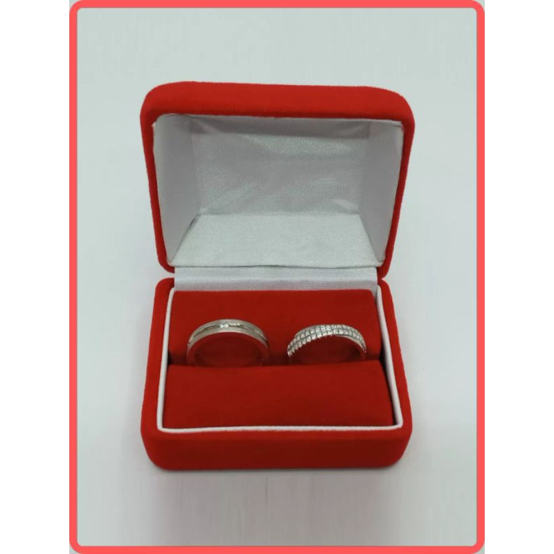 Jual Kotak Cincin Couple Box Cincin Bludru Tunangan Nikah Kotak Nikah