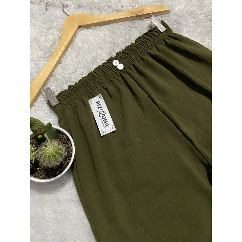 Jual KULOT KANCING CRINKLE AIRLOW HIGHWAIST KANCING | Shopee Indonesia