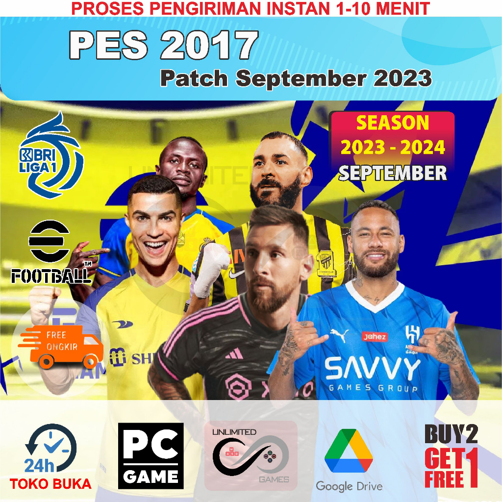 Jual PES 2017 + PATCH 2023 / Pro Evolution Soccer 2017 / PC Games - Normal  - Kab. Cianjur - Imsgamestore