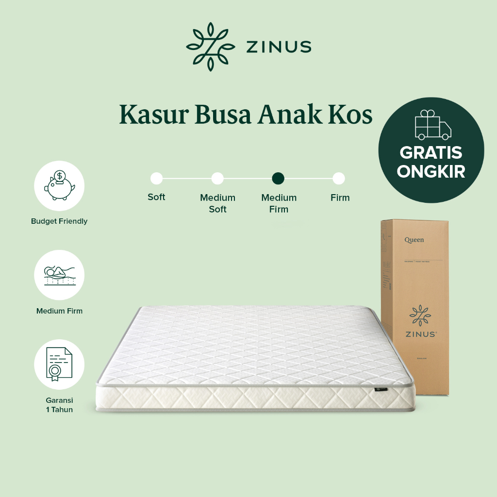 Jual Kasur Busa Zinus Anak Kos Mattress in a Box Shopee Indonesia