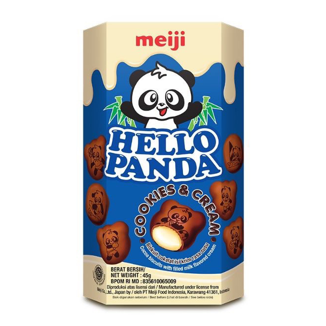 Jual Hello Panda Meiji 45 Gram Chocolate Strawberry Cookies