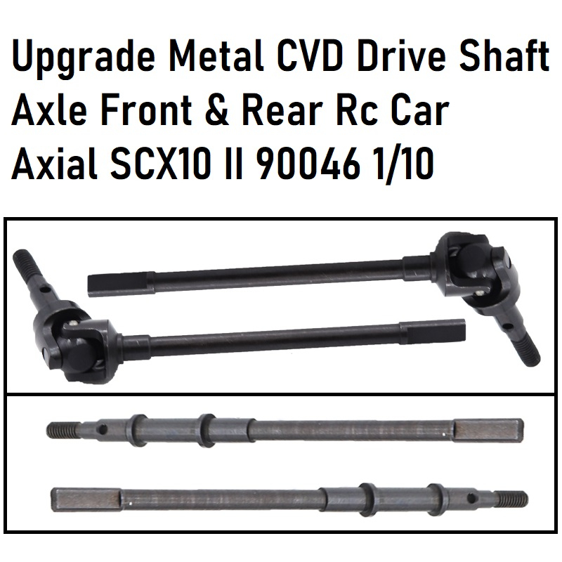 Jual Upgrade Metal CVD Drive Shaft Axle Front Rear Axial SCX10 II 90046 ...