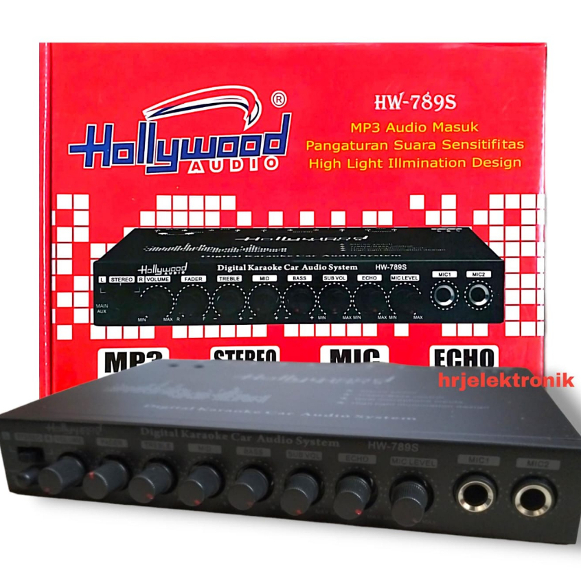 Jual Hollywood HW-789s Preamic parametrik/Equalizer Mp3 audio system ...