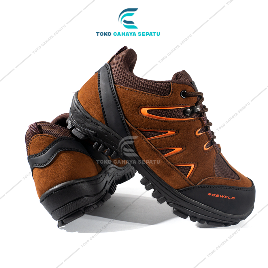 Jual Sepatu Safety Pria Ujung Besi Gunung Tracking Touring Outdoor Sepatu Septy Kerja Proyek