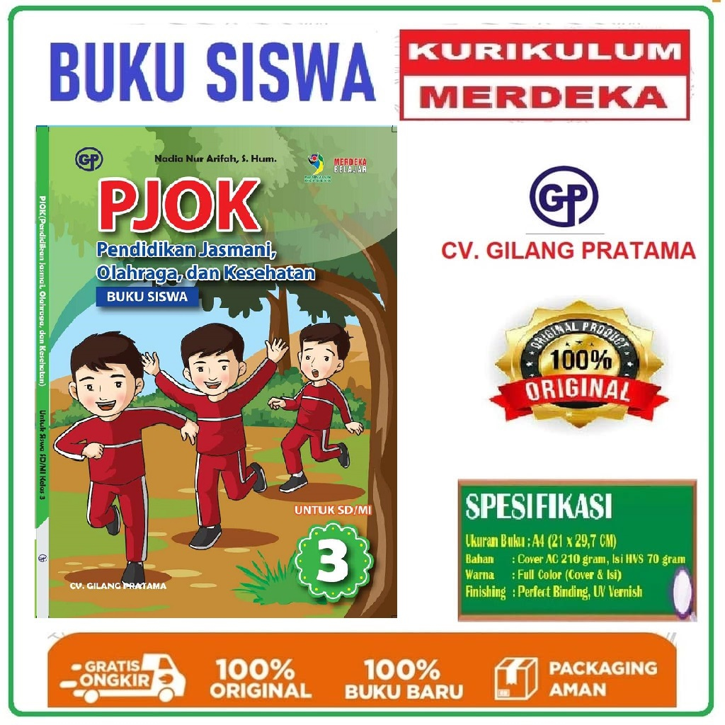 Jual Buku Siswa PJOK GP Kelas 3 SD Kurikulum Merdeka - Pendidikan ...