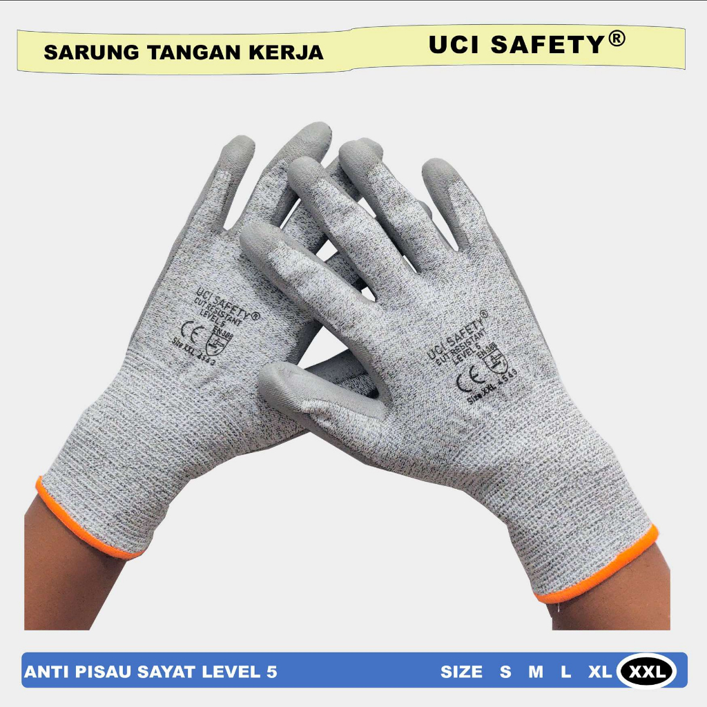 Jual Hand Gloves Anti Licin Anti Slip Anti Iris Coating Karet Telapak ...