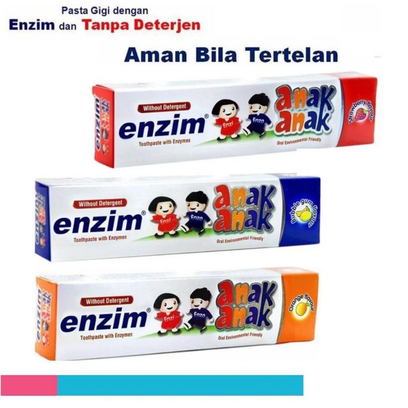 Jual ENZIM PASTA GIGI ANAK RASA STRAWBERRY 42GR | JERUK 42GR | Shopee ...