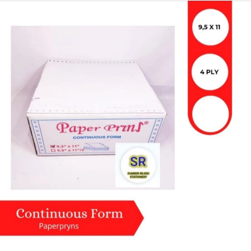 Jual CONTINUOUS FORM ( 9,5 x 11 ) 4 PLY | Shopee Indonesia