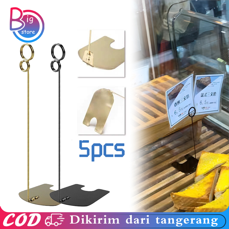 Jual 5pcs 20cm Table Number Stand Tiang Nomer Meja Table Number Holder ...