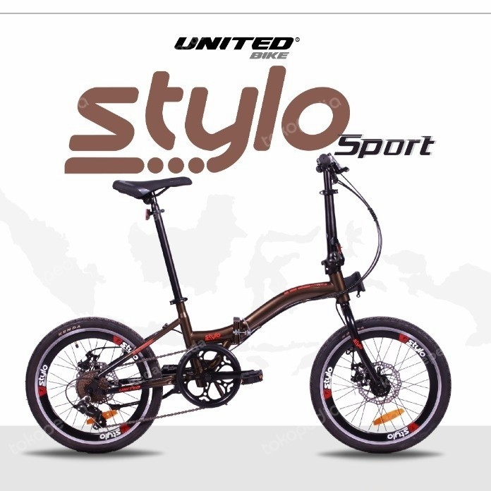 United folding bike stylo deals 16 inch