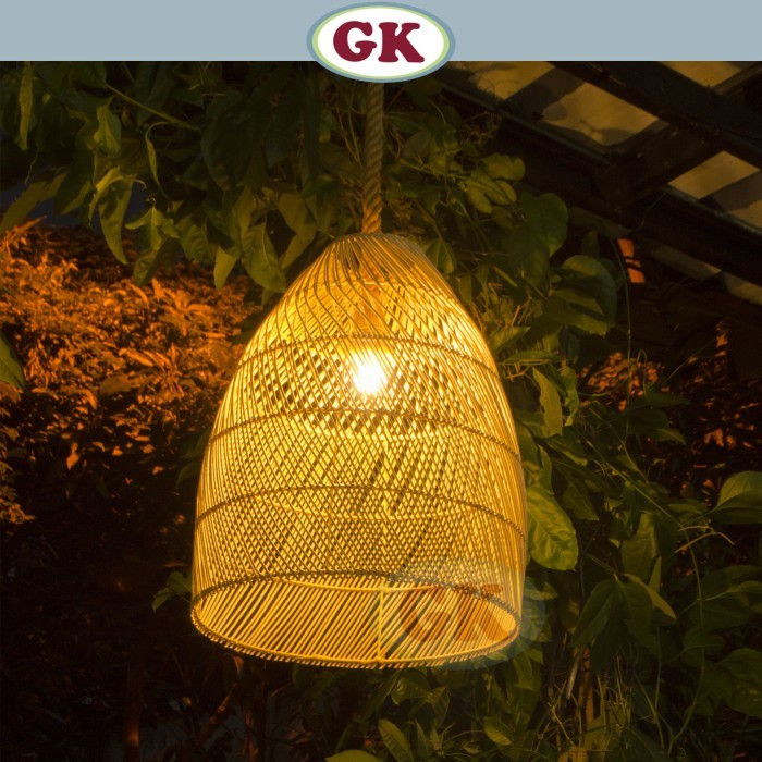 Jual Kap Lampu Gantung Rotan Alami Lampu Dekorasi Decoration Lamp Rf68 Shopee Indonesia 5502