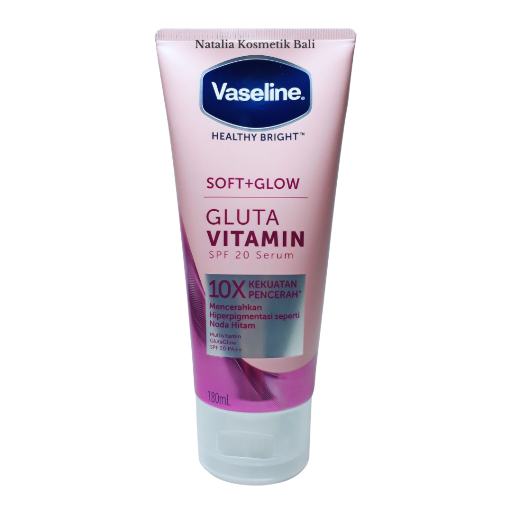 Jual Vaseline Healthy Bright Softglow Gluta Vitamin Spf 20 Serum 180ml Shopee Indonesia 7185