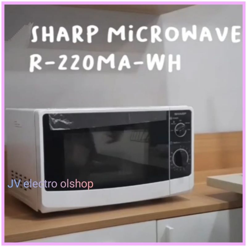 Sharp Microwave R 223DA BK 23 Liter Low Watt Hemat Listrik Garansi