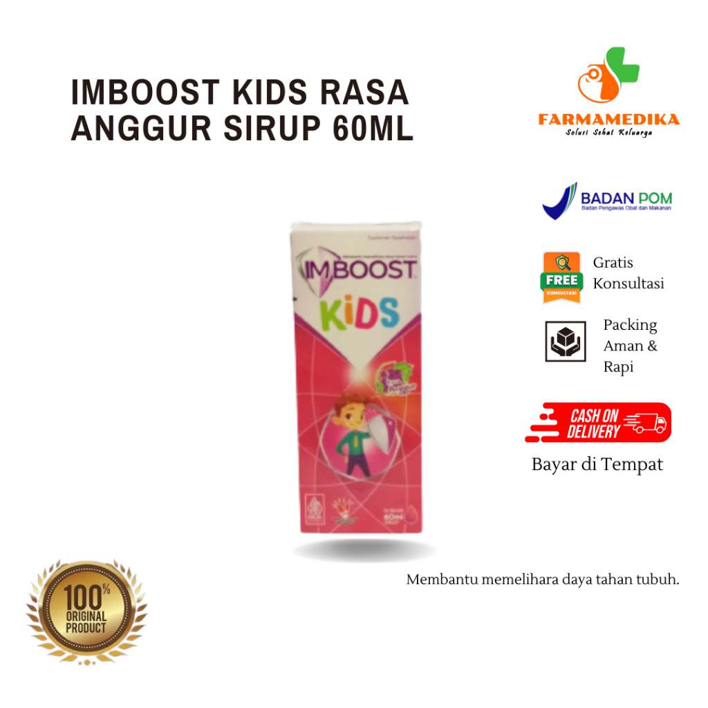 Jual IMBOOST KIDS RASA ANGGUR SIRUP 60ML | Shopee Indonesia